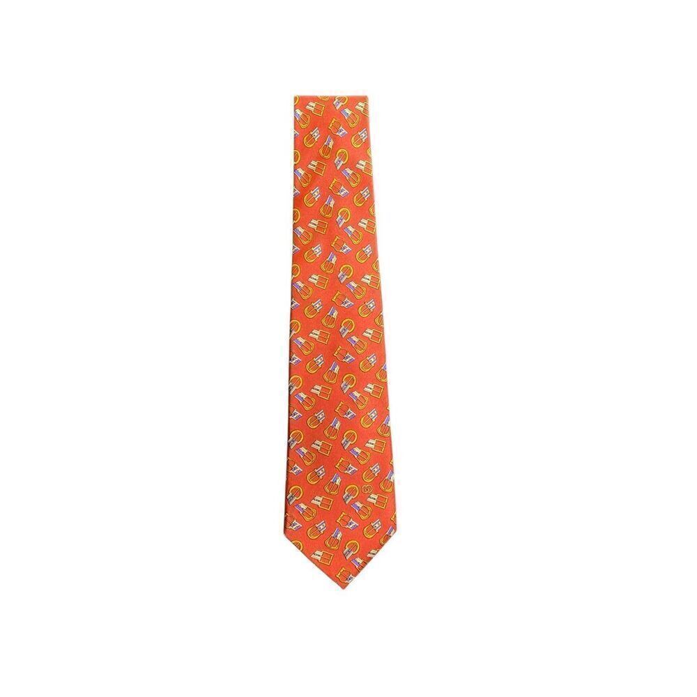Gucci men’s vintage birthday silk belt logo pattern, print tie 57